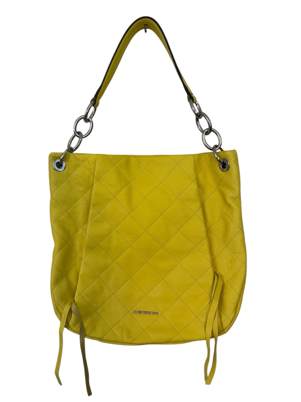 Aimee Kestenberg Maven Quilted Leather Shoulder Hobo Bag Chartreuse Yellow